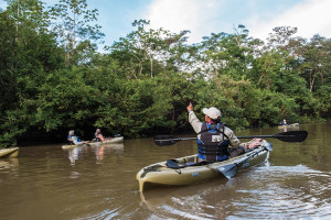 Amazon cruise activities - kayaking